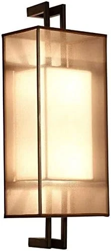 چراغ دیواری YUNZHI، چراغ دیواری LED مدرن فرفورژه، مناسب برای اتاق نشیمن/راهرو/اتاق خواب (سایز: L) نور گرم