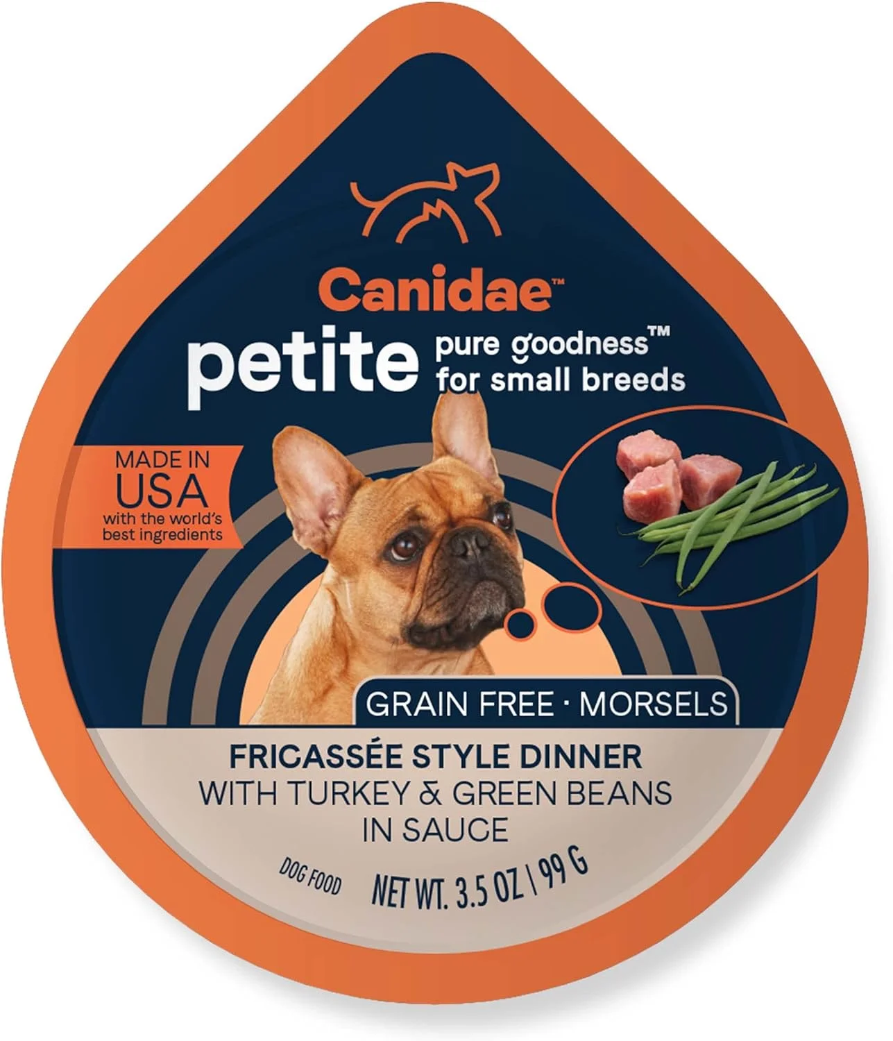 غذای مرطوب سگ نژاد کوچک Canidae Pure Petite Premium، بوقلمون و لوبیا سبز، 99 گرم (بسته 12 عددی) غذای مرطوب سگ نژاد کوچک Canidae Pure Petite Premium، بوقلمون و لوبیا سبز، 99 گرم (بسته 12 عددی)