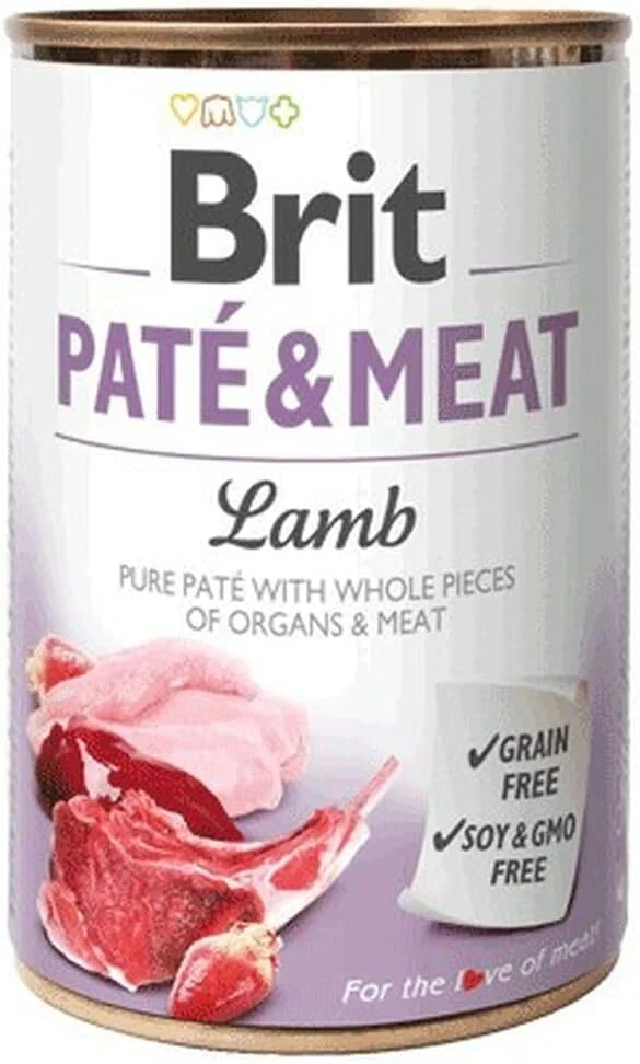 غذای مرطوب سگ Brit Paté & Meat با طعم بره 400 گرمی غذای مرطوب سگ Brit Paté & Meat با طعم بره 400 گرمی