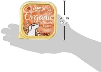 غذای مرطوب سگ با طعم مرغ ارگانیک لیلیز کیچن، بسته 11 عددی 150 گرمی