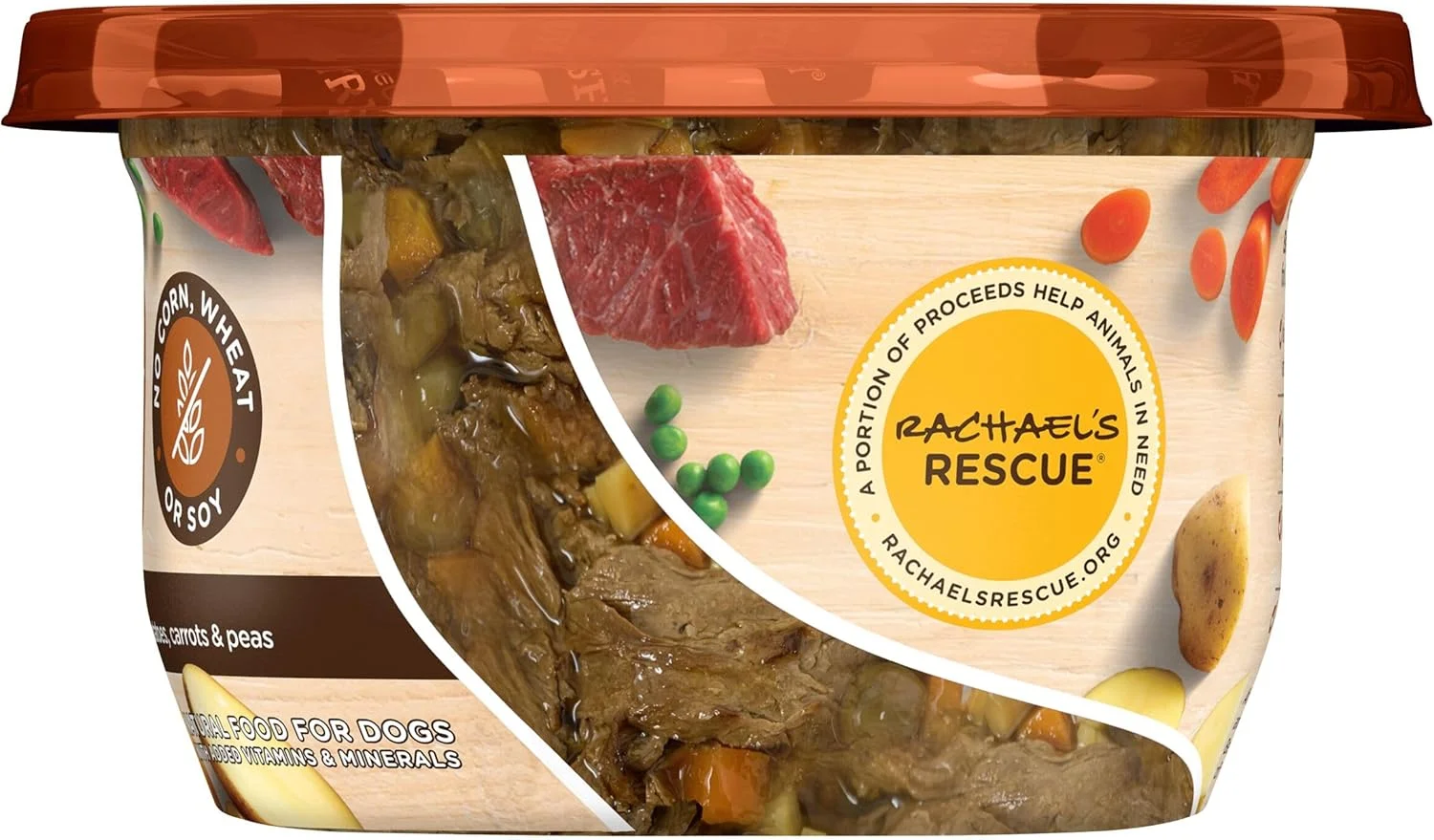 غذای مرطوب سگ نوتریش طبیعی ریچل ری، خوراک گوشت گاو دلچسب، تیوب 226 گرمی، بسته 8 عددی توسط ریچل ری