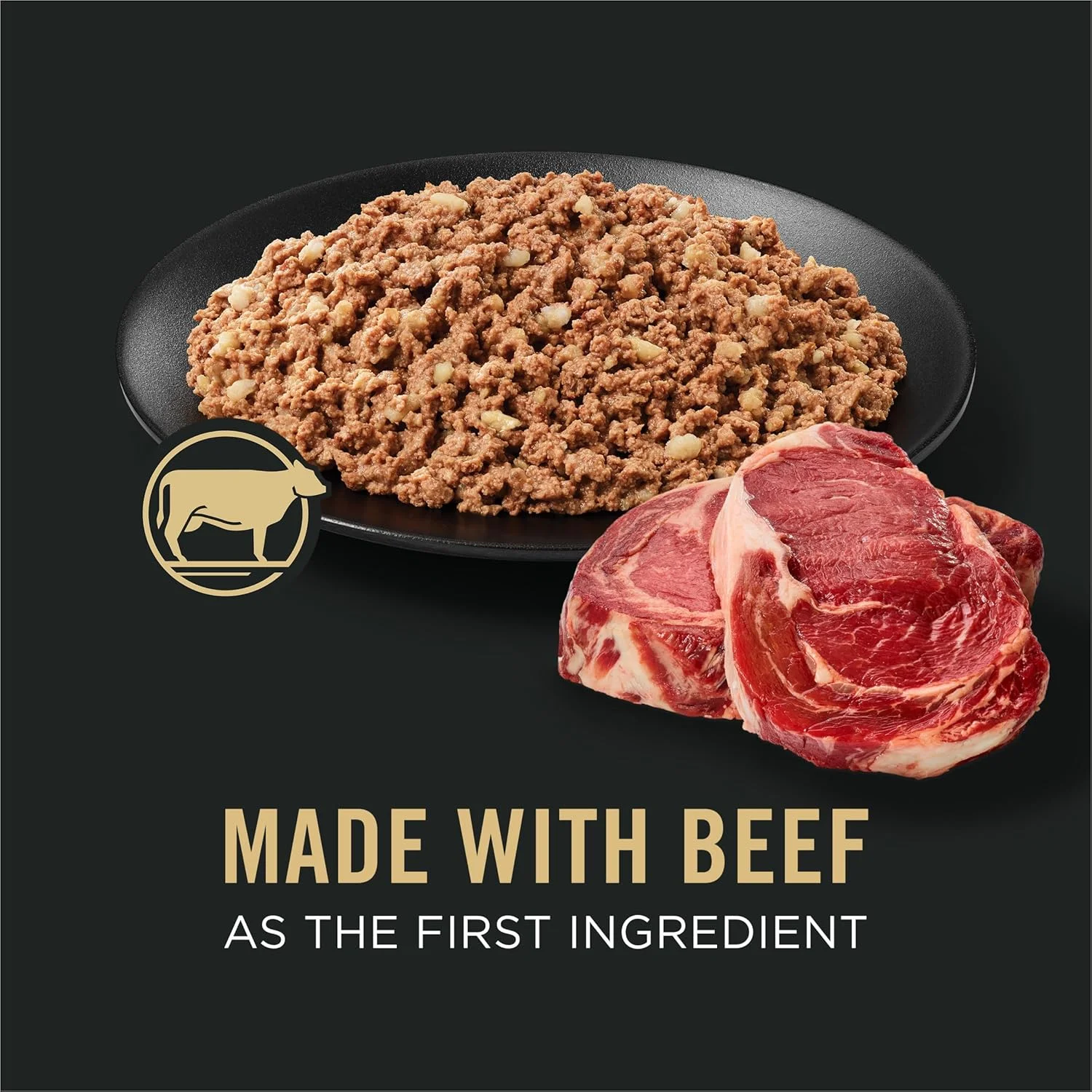 غذای مرطوب سگ بالغ Purina Pro Plan، Savour، غذای اصلی گوشت گاو و برنج قهوه ای کلاسیک، 13 اونس