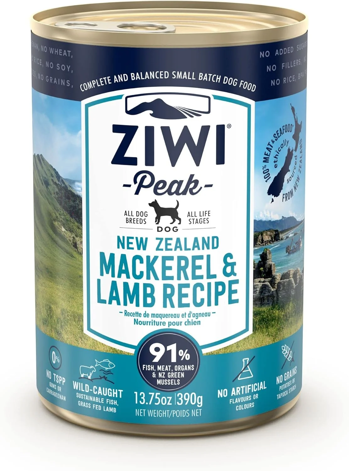 غذای سگ زیوی پیک، ماهی خال مخالی و بره، 390 گرم