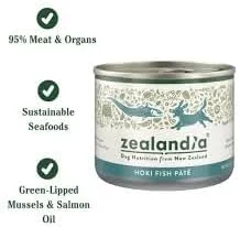 غذای مرطوب سگ زیلاندیا با طعم هوکی (185 گرمی)