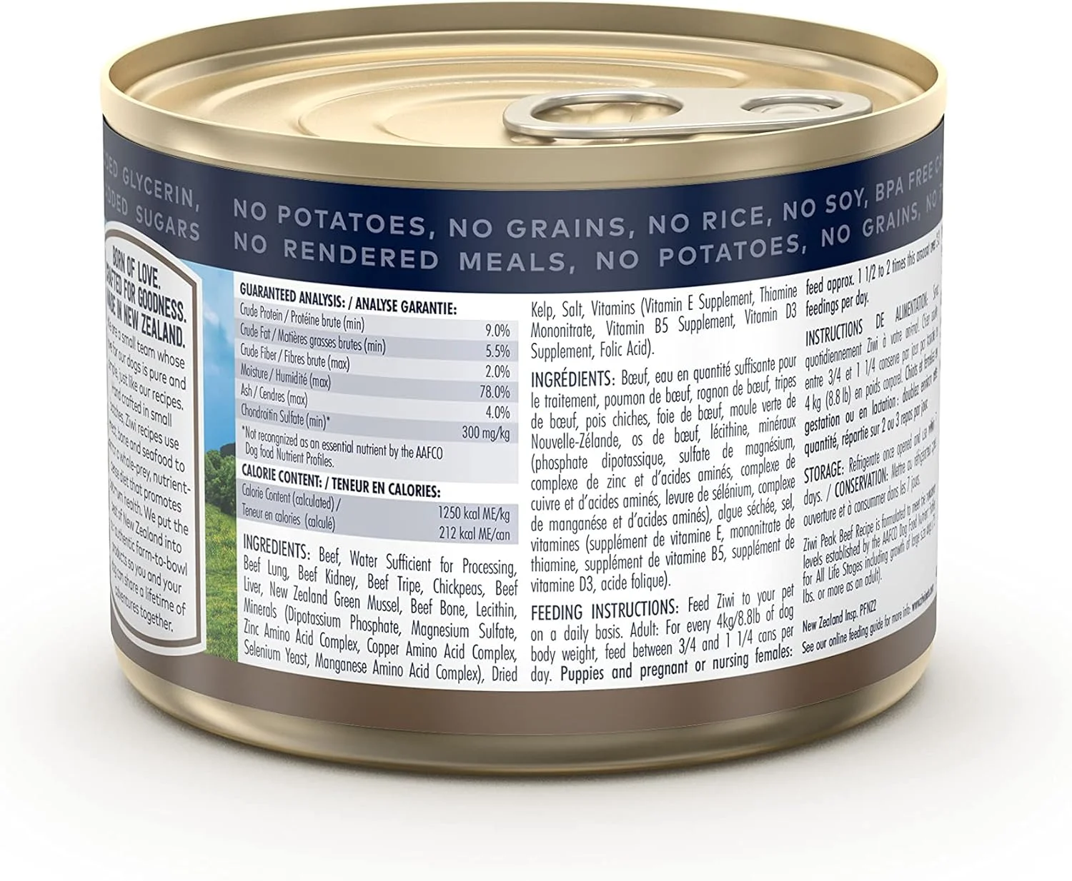 غذای مرطوب سگ با طعم گوشت گاو زیوی پیک - 170 گرم