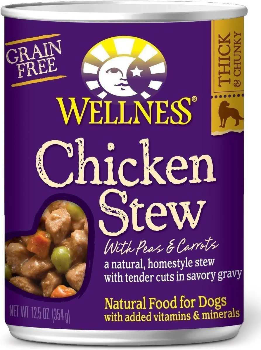 پک متنوع طعم های غذای سگ بدون غلات Wellness، خوراک آبکی با طعم های گوشت گاو، بوقلمون و مرغ، 354 گرم در هر بسته