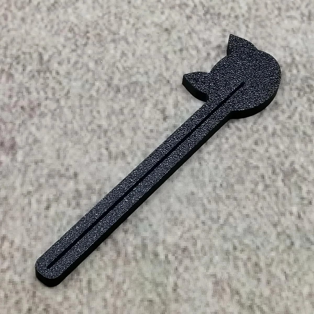 اسکراپر میله ای مشکی ULEIVA برای غذای گربه و سگ، مناسب برای غذاهای مرطوب و ژله ای، کمک به تخلیه کیسه غذا، سازگار با کیسه غذای Kitekat Whiskas Felix (مشکی)