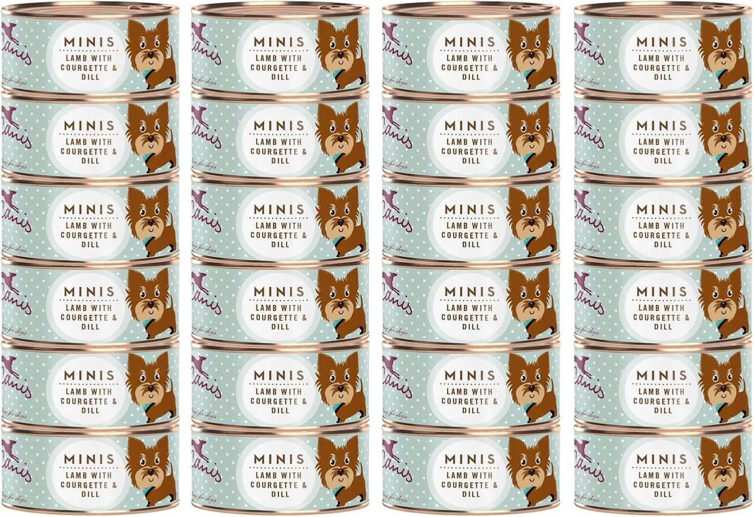 غذای مرطوب سگ با طعم بره Terra Canis Minis - بسته 18 عددی 100 گرمی