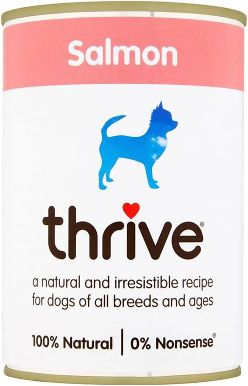 غذای مرطوب سگ با طعم سالمون Thrive Complete، وزن 395 گرم