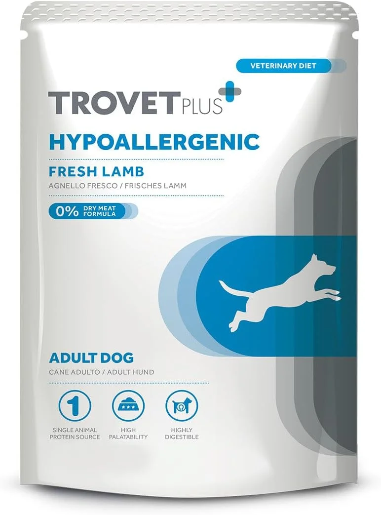 غذای مرطوب سگ Trovet Plus Pouch Hypoallergenic Lamb Veterinary Diets، 300 گرم