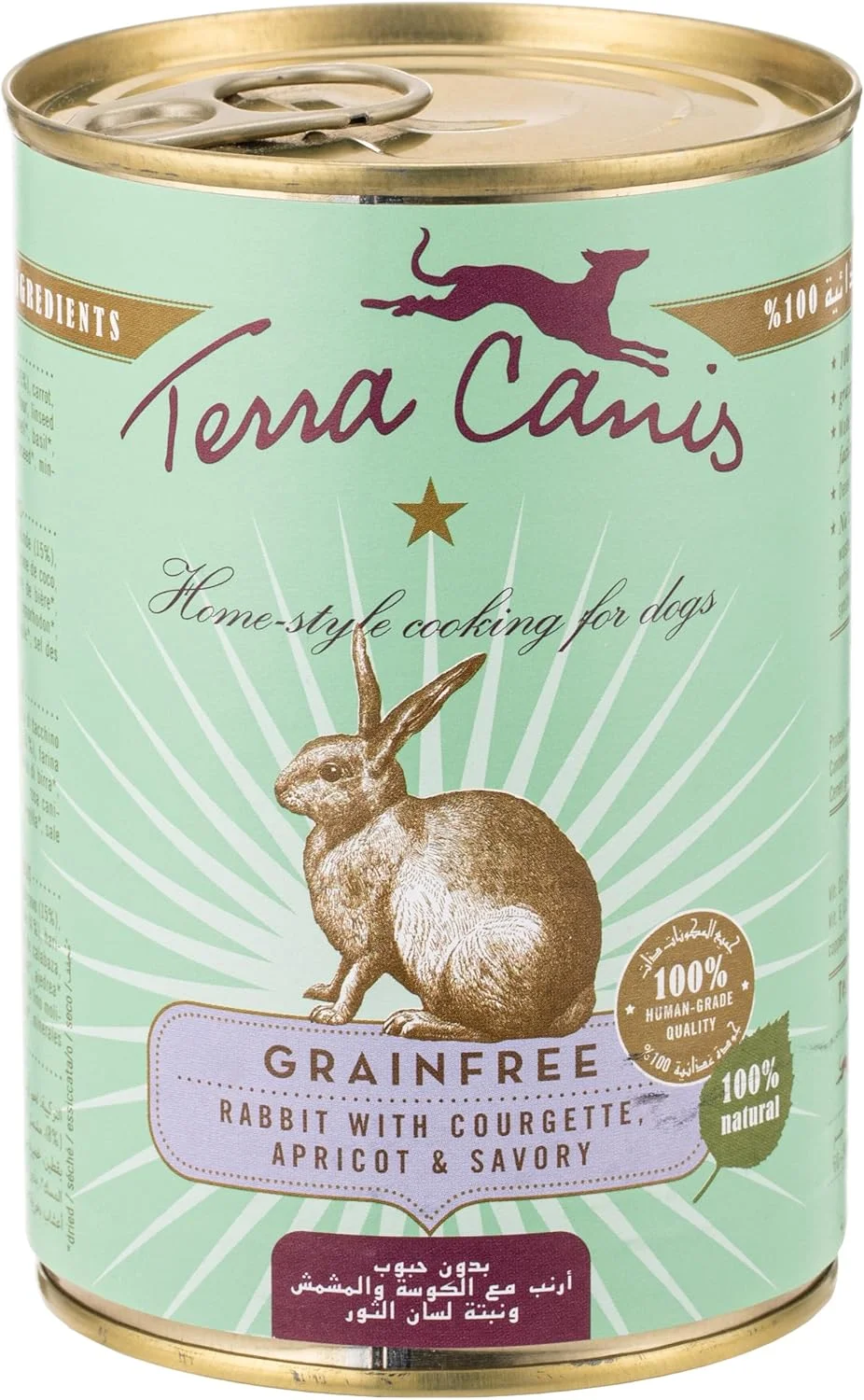 غذای مرطوب سگ بدون غلات با طعم خرگوش Terra Canis - وزن 400 گرم