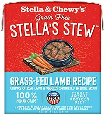 غذای مرطوب سگ استلا و چوی – دستور پخت بره تغذیه شده با علف 311 گرم