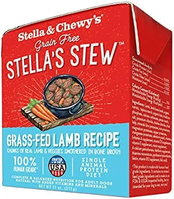 غذای مرطوب سگ استلا و چوی – دستور پخت بره تغذیه شده با علف 311 گرم