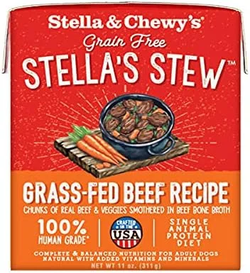 غذای مرطوب سگ Stella & Chewy's – دستور پخت گوشت گاو تغذیه شده با علف 311 گرم