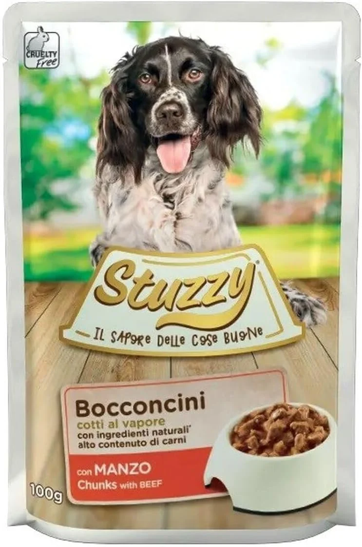 استوزی سگ، تکه های گوشت گاو، 100 گرم