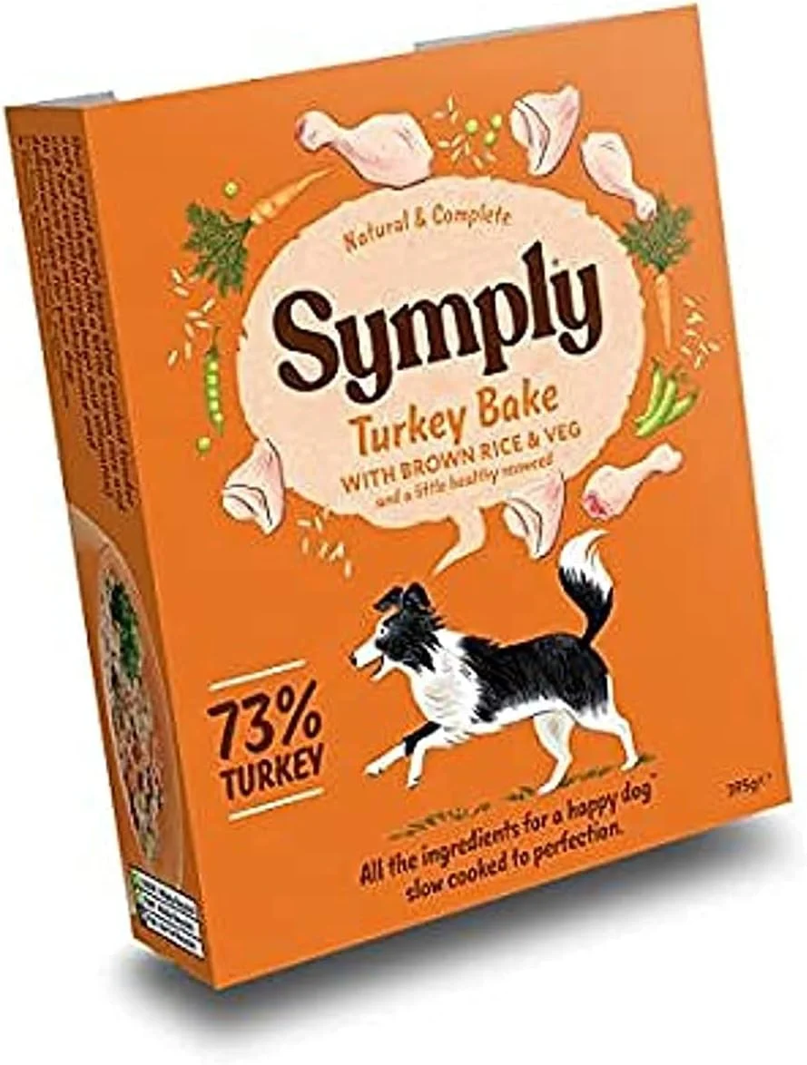 غذای مرطوب سگ بالغ سیمپلی با طعم بوقلمون، برنج قهوه ای و سبزیجات 395 گرمی