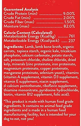 غذای مرطوب سگ استلا و چوی – دستور پخت بره تغذیه شده با علف 311 گرم