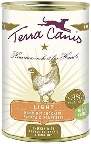 غذای مرطوب سگ با طعم مرغ لایت Terra Canis - وزن 400 گرم