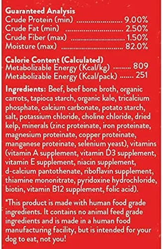 غذای مرطوب سگ Stella & Chewy's – دستور پخت گوشت گاو تغذیه شده با علف 311 گرم