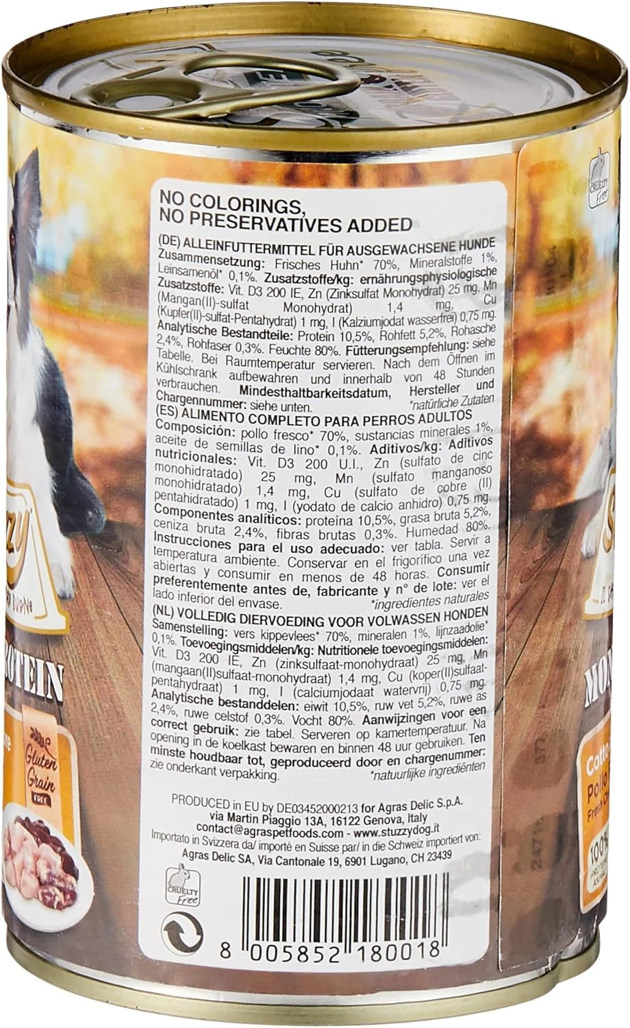 کنسرو سگ استوزی با طعم مرغ ۴۰۰ گرمی (C8001)