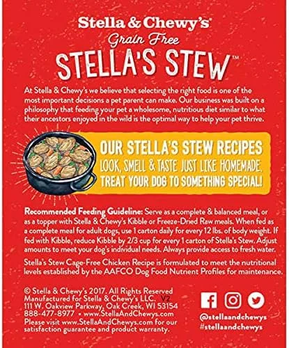 غذای مرطوب سگ Stella & Chewy's - دستور پخت مرغ بدون قفس 311 گرم