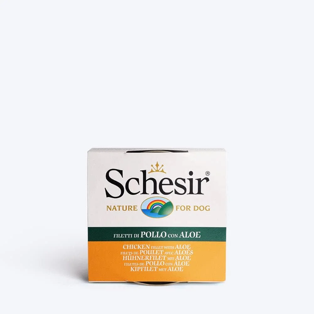 غذای مرطوب سگ شسیر - فیله مرغ با آلوئه ورا 150 گرمی (10 عدد)