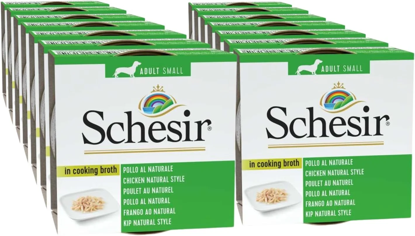 کنسرو غذای مرطوب سگ شسیر - طعم مرغ - 85 گرم - بسته 14 عددی