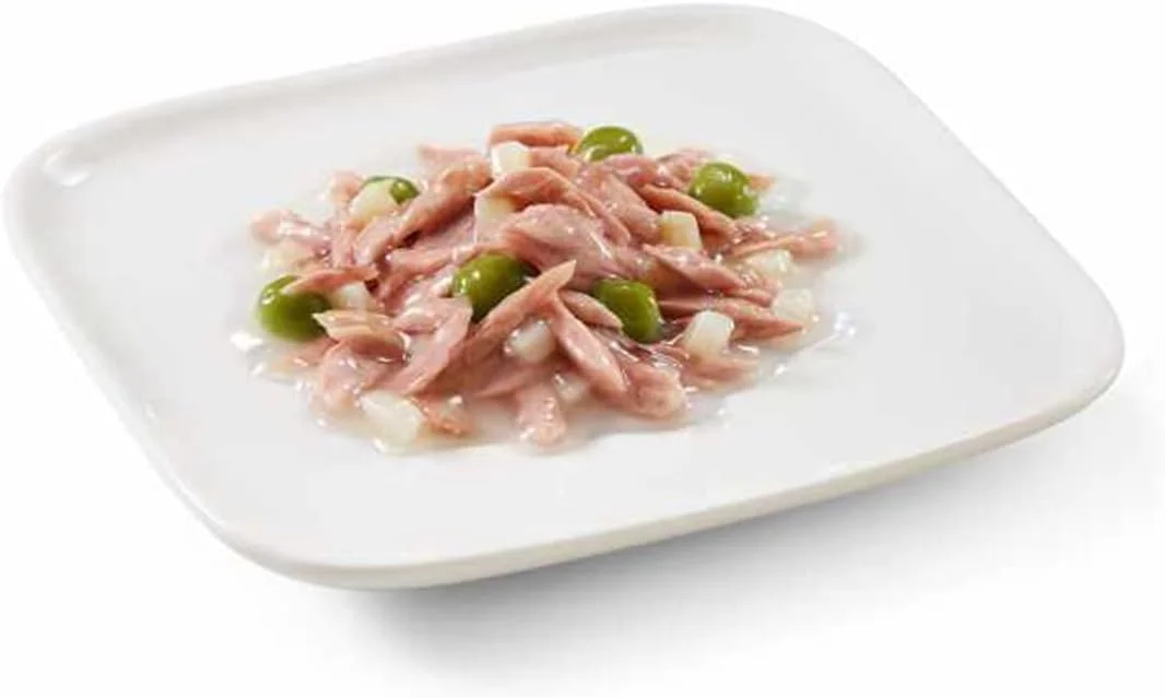 کنسرو غذای مرطوب سگ شسیر - ماهی تن با نخود فرنگی - 85 گرم