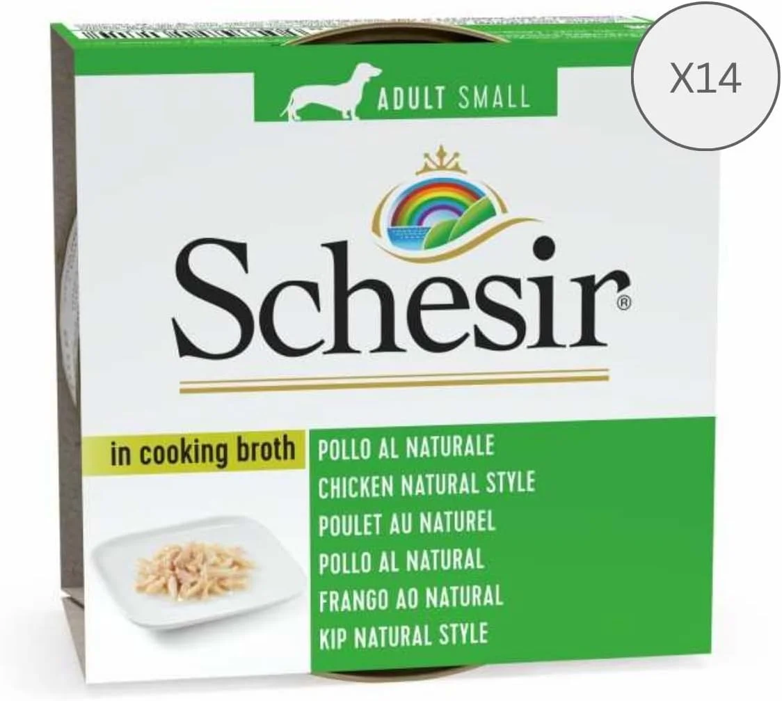 کنسرو غذای مرطوب سگ شسیر - طعم مرغ - 85 گرم - بسته 14 عددی