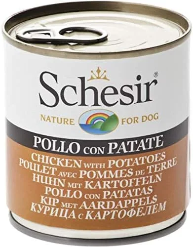 کنسرو غذای مرطوب سگ شسیر - مرغ با سیب زمینی 285 گرمی (3 عدد)