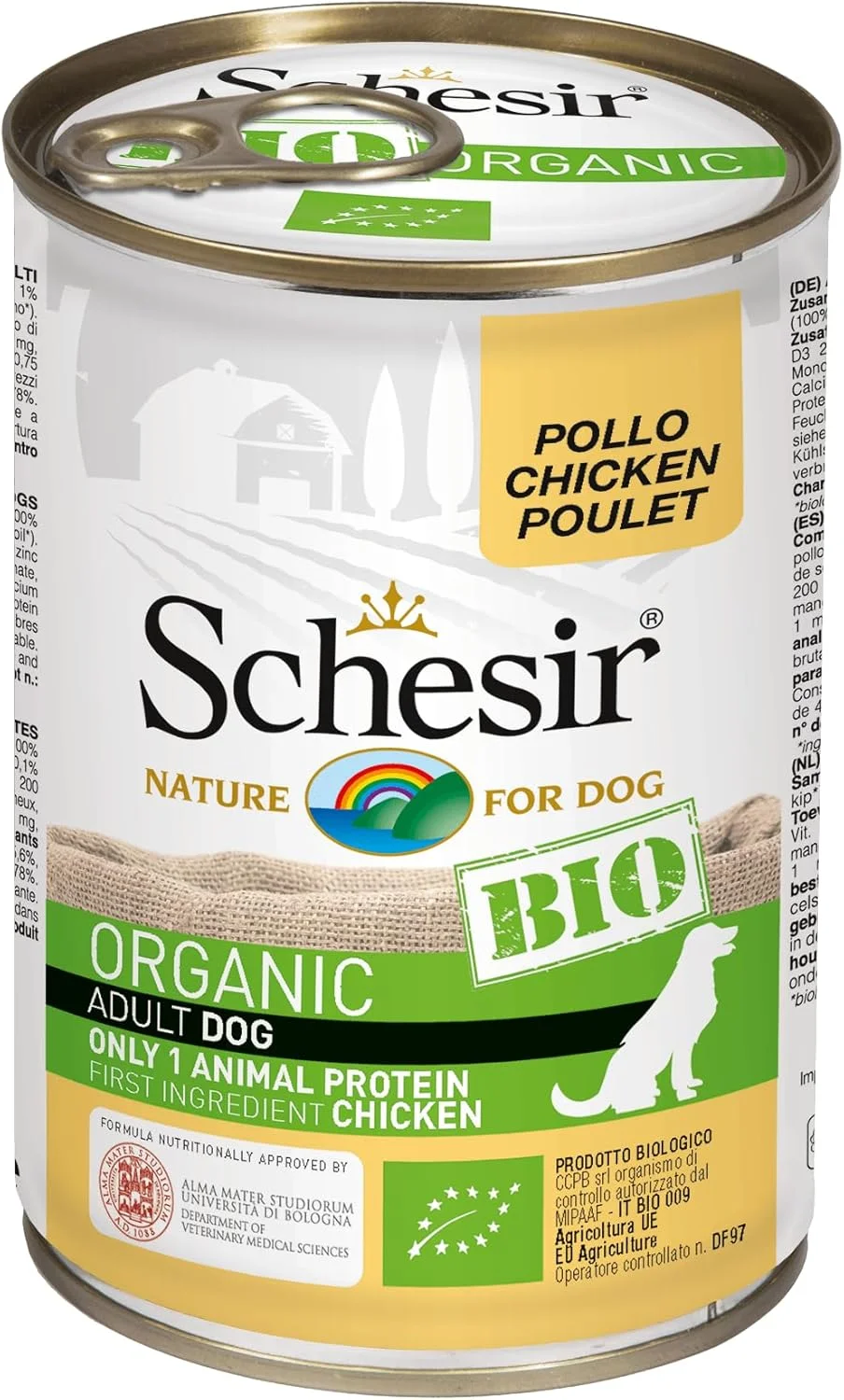 غذای سگ بالغ ارگانیک شسیر با طعم مرغ 400 گرمی مدل C8102