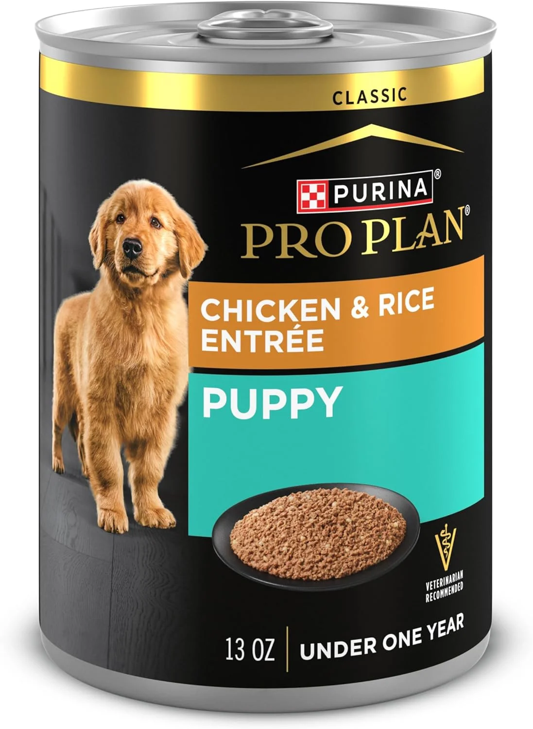 پاته غذای سگ بچه با پروتئین بالا Purina Pro Plan، طعم مرغ و برنج قهوه ای - (12) قوطی 368 گرمی