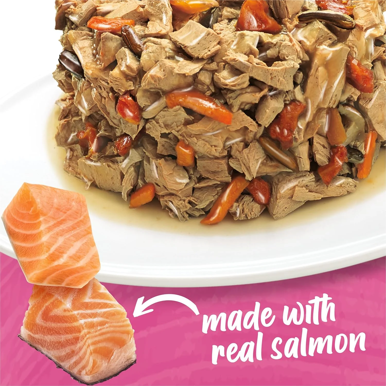 غذای مرطوب سگ نژاد کوچک Purina Beneful با سس، IncrediBites با ماهی سالمون واقعی - (8 بسته 3 تایی) قوطی های 3 اونسی