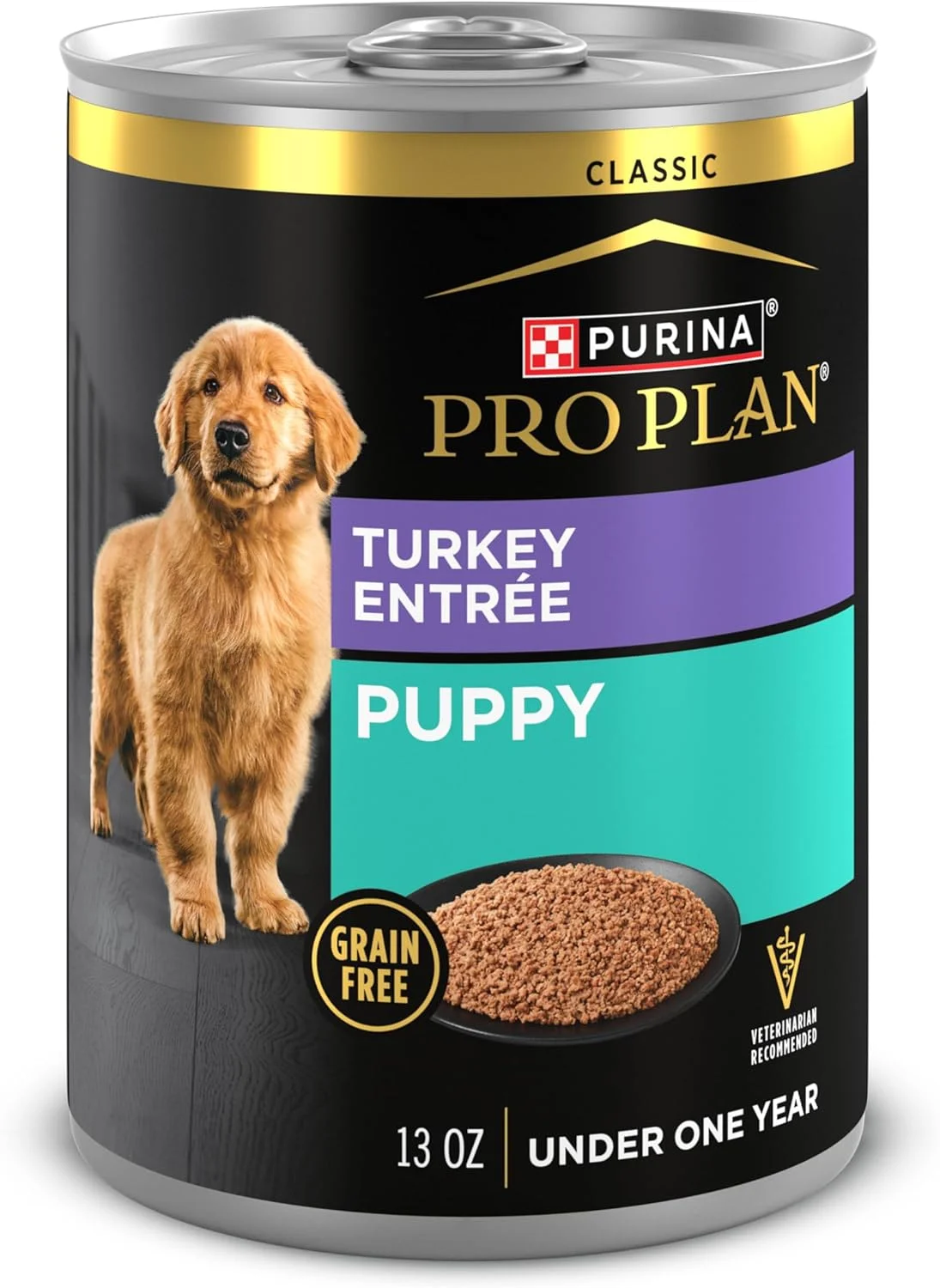 غذای مرطوب توله سگ با پروتئین بالا Purina Pro Plan، غذای کلاسیک بوقلمون - (12) قوطی 13 اونسی غذای مرطوب توله سگ با پروتئین بالا Purina Pro Plan، غذای کلاسیک بوقلمون - (12) قوطی 13 اونسی