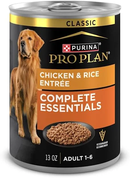 غذای مرطوب سگ بالغ پورینا پرو پلن، طعم مرغ و برنج، غذای کامل و ضروری، پروتئین بالا، پاته، 370 گرم، بسته 12 عددی