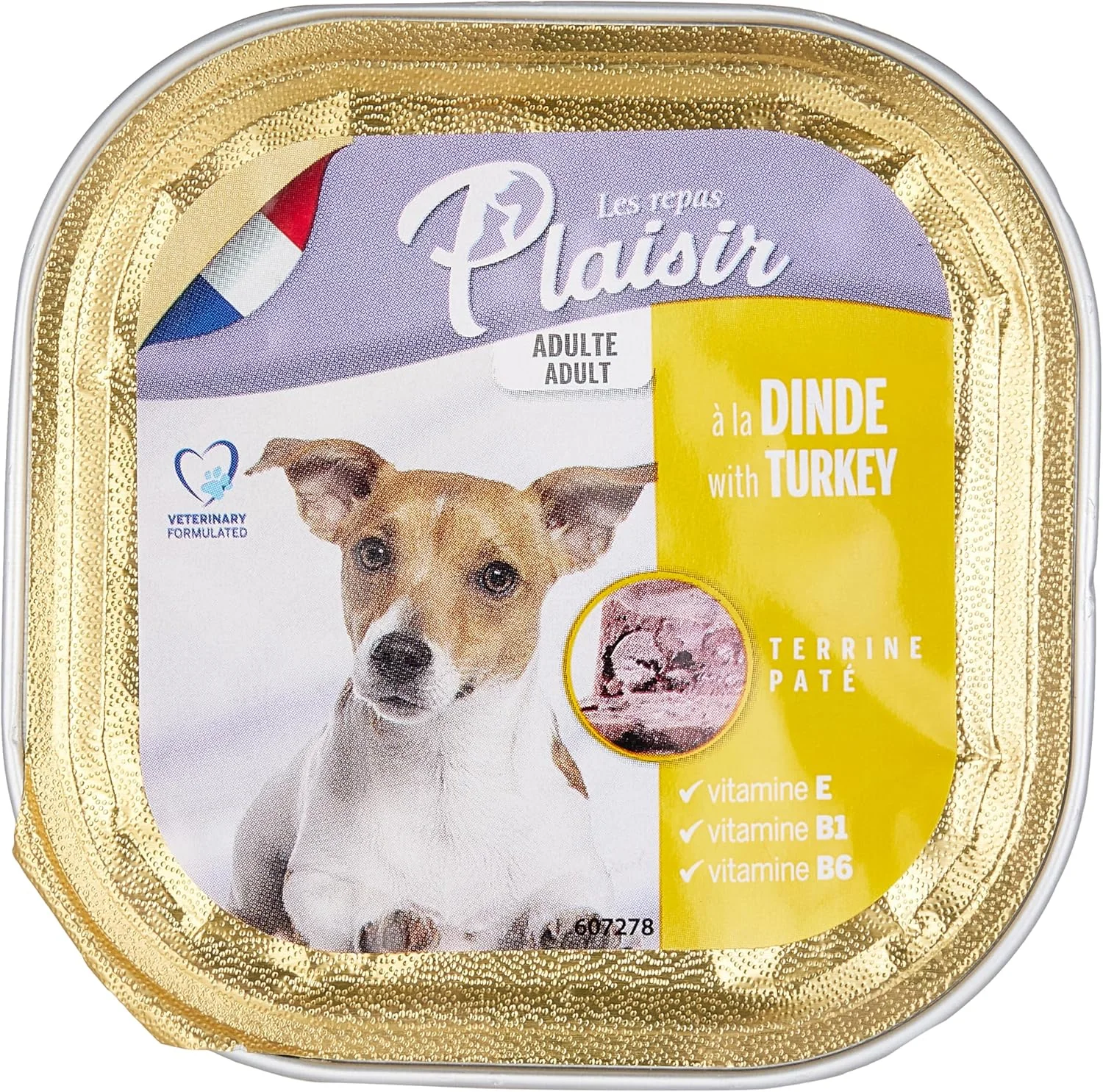 پاته سگ پلزیر (150 گرم) - سرشار از مواد مغذی، غذای سگ، غذای مرطوب سگ بالغ غنی از بوقلمون (بسته 2 عددی)