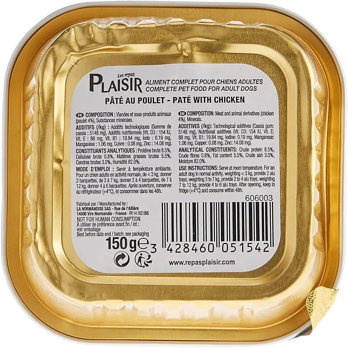 پاته سگ پلژر – مرغ – 22 سینی آلومینیومی 150 گرمی – غذای مرطوب مغذی برای سگ های بالغ