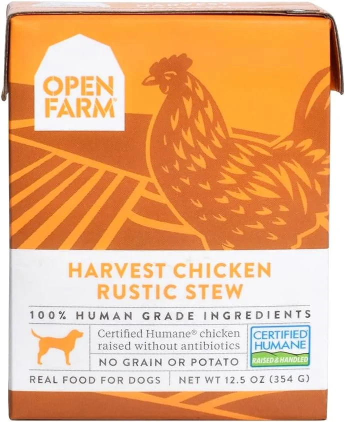 غذای مرطوب سگ با طعم خورشت مرغ و سبزیجات اوپن فارم - 354 گرم