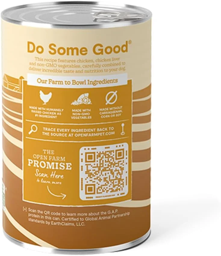 غذای مرطوب سگ با طعم مرغ و سبزیجات مزرعه باز - 354 گرم