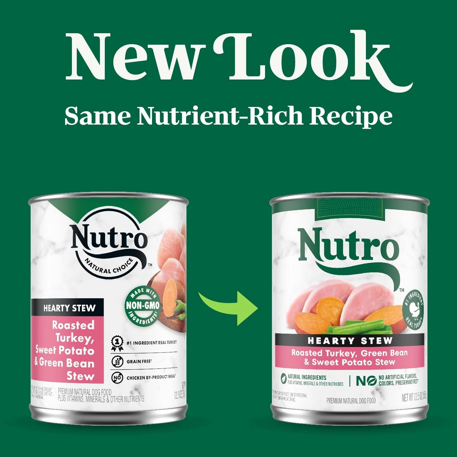 غذای سگ بالغ مرطوب نوتریو، خوراک دلچسب با تکه های گوشت در آب گوشت، طعم بوقلمون، قوطی 354 گرمی (12 عدد، بسته 1 عددی)