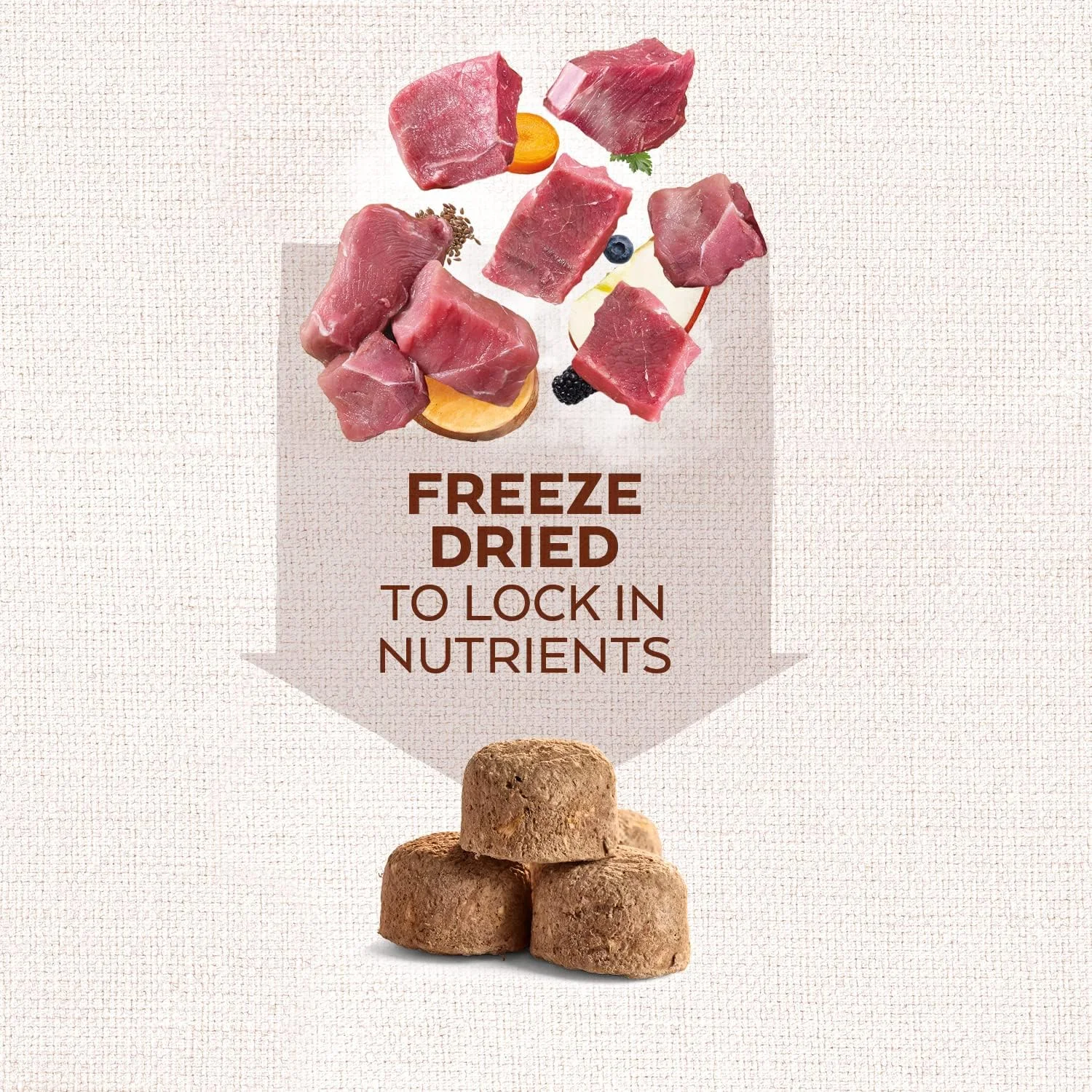 غذای کامل خشک شده با گوشت گاو Nature's Variety مناسب سگ های نژاد متوسط/بزرگ - بسته 5 عددی 250 گرمی