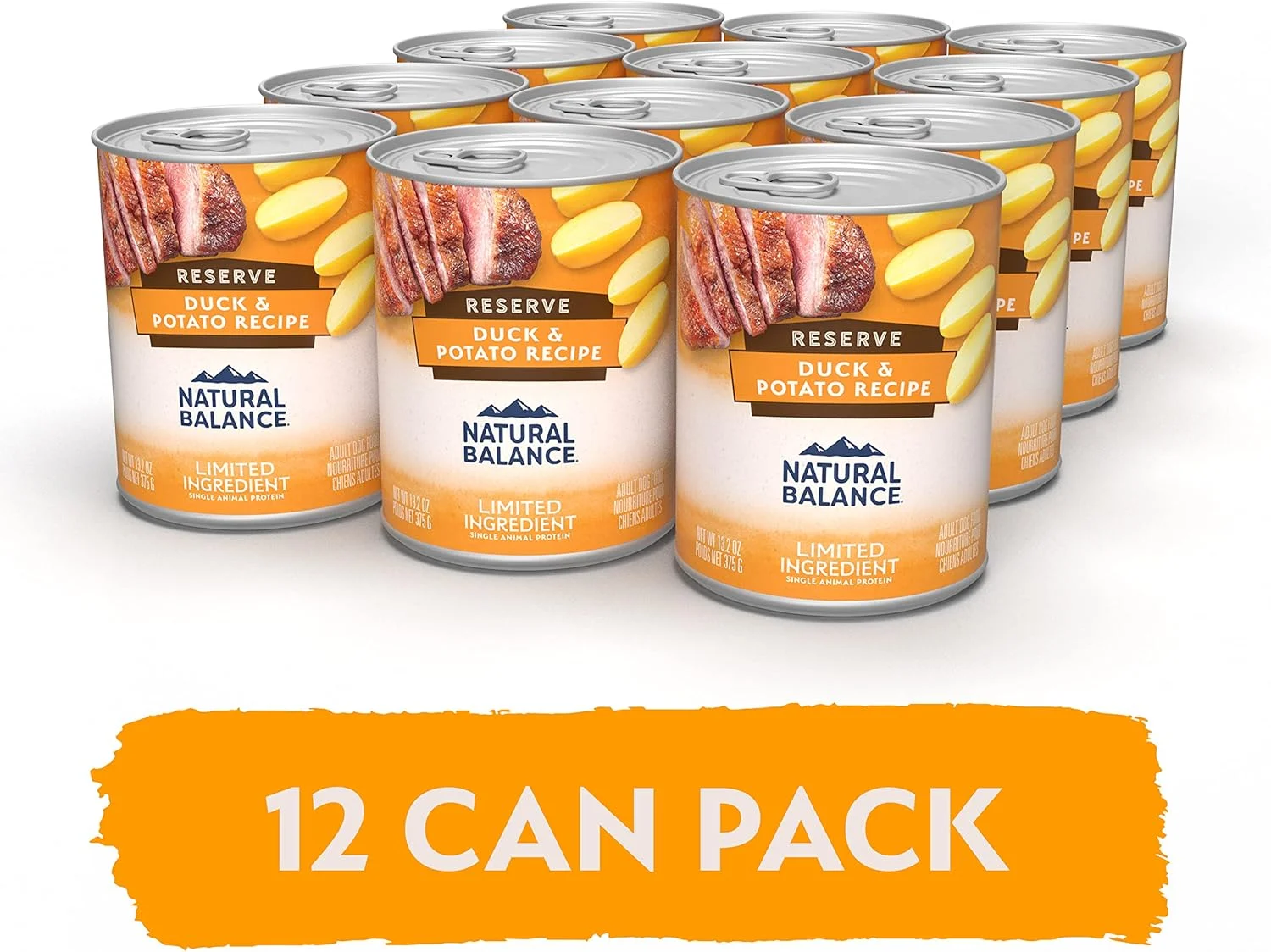 غذای کنسروی سگ با طعم اردک و سیب زمینی Natural Balance LID - وزن 340 گرم