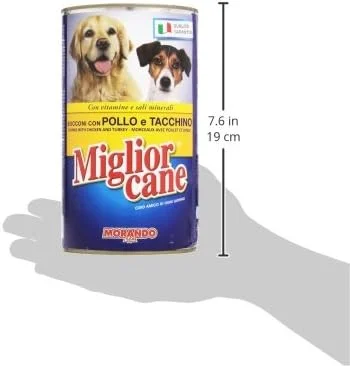 غذای مرطوب سگ موراندا میلیور با طعم مرغ و بوقلمون 1250 گرمی