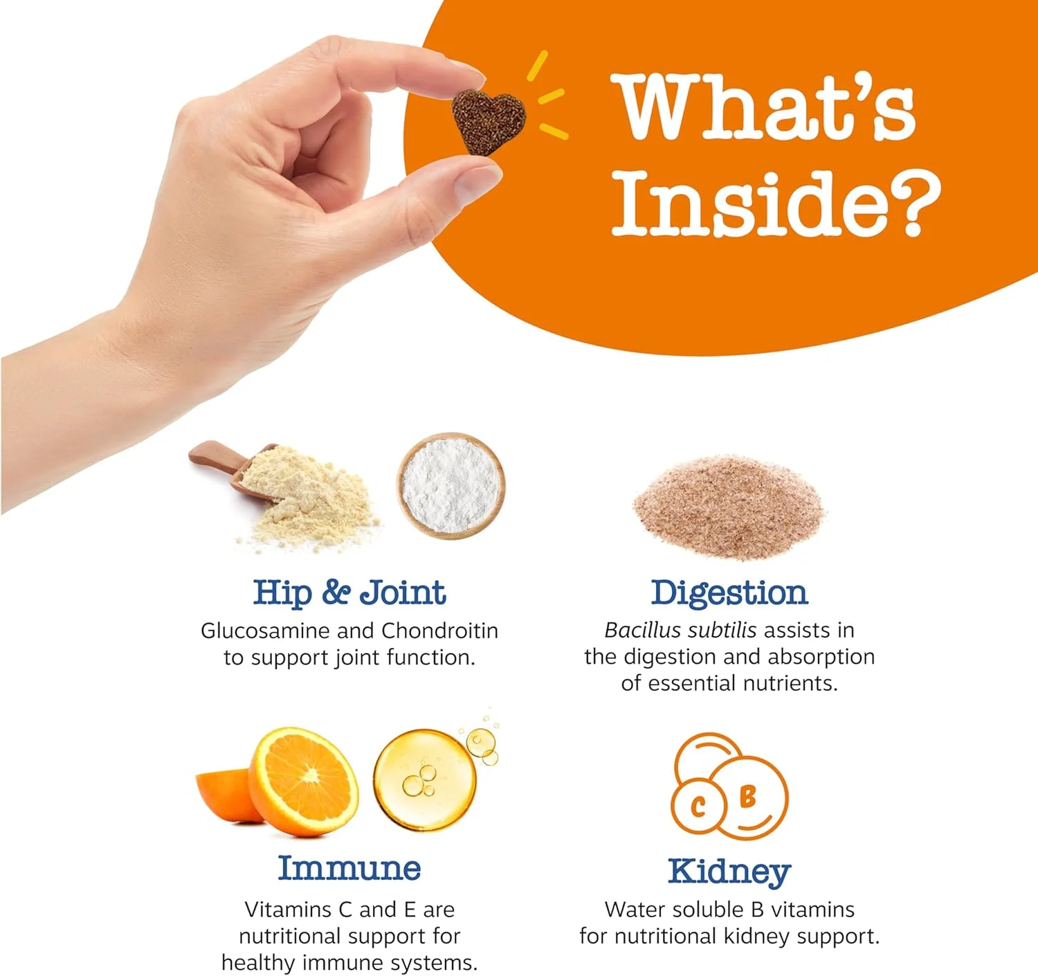 تشویقی مولتی ویتامین سگ های مسن زستی پاوز - گلوکزامین برای سگ ها + آنزیم های گوارشی و پروبیوتیک ها - ویتامین ها و مکمل های بدون غلات برای پوست و مو + سلامت سیستم ایمنی با طعم مرغ - پیشرفته - 60 عدد تشویقی مولتی ویتامین سگ های مسن زستی پاوز - گلوکزامین برای سگ ها + آنزیم های گوارشی و پروبیوتیک ها - ویتامین ها و مکمل های بدون غلات برای پوست و مو + سلامت سیستم ایمنی با طعم مرغ - پیشرفته - 60 عدد