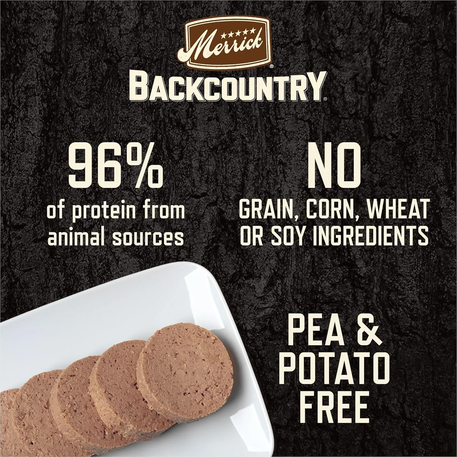 پک متنوع غذای مرطوب سگ Merrick Backcountry بدون غلات با طعم گوشت گاو و مرغ واقعی - (12) قوطی 360 گرمی