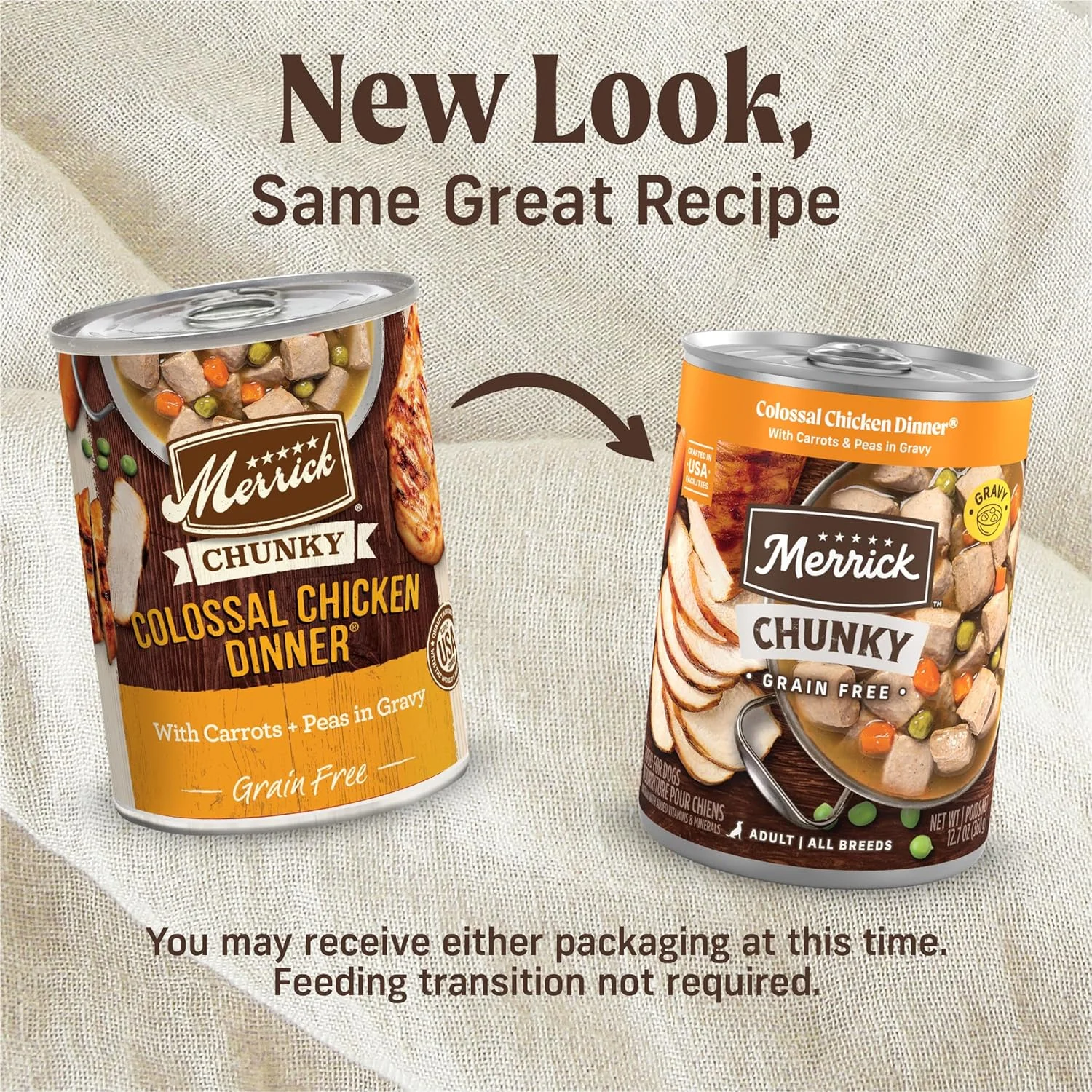 مریک غذای سگ مرطوب تکه ای با طعم مرغ درشت - بسته 12 عددی