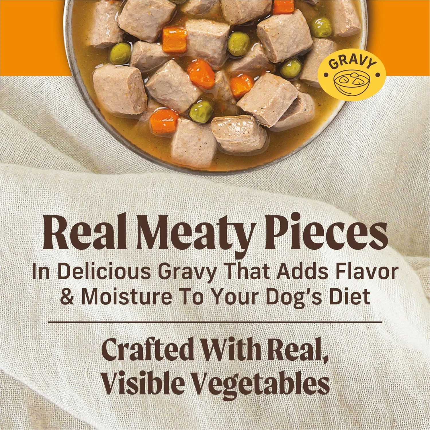 مریک غذای سگ مرطوب تکه ای با طعم مرغ درشت - بسته 12 عددی