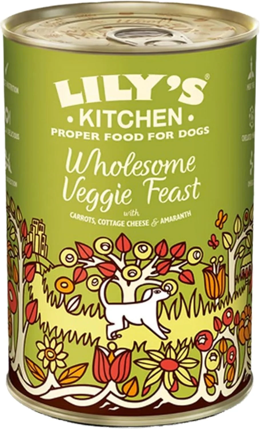 غذای مرطوب سگ با طعم سبزیجات کامل Lily's Kitchen - وزن 375 گرم