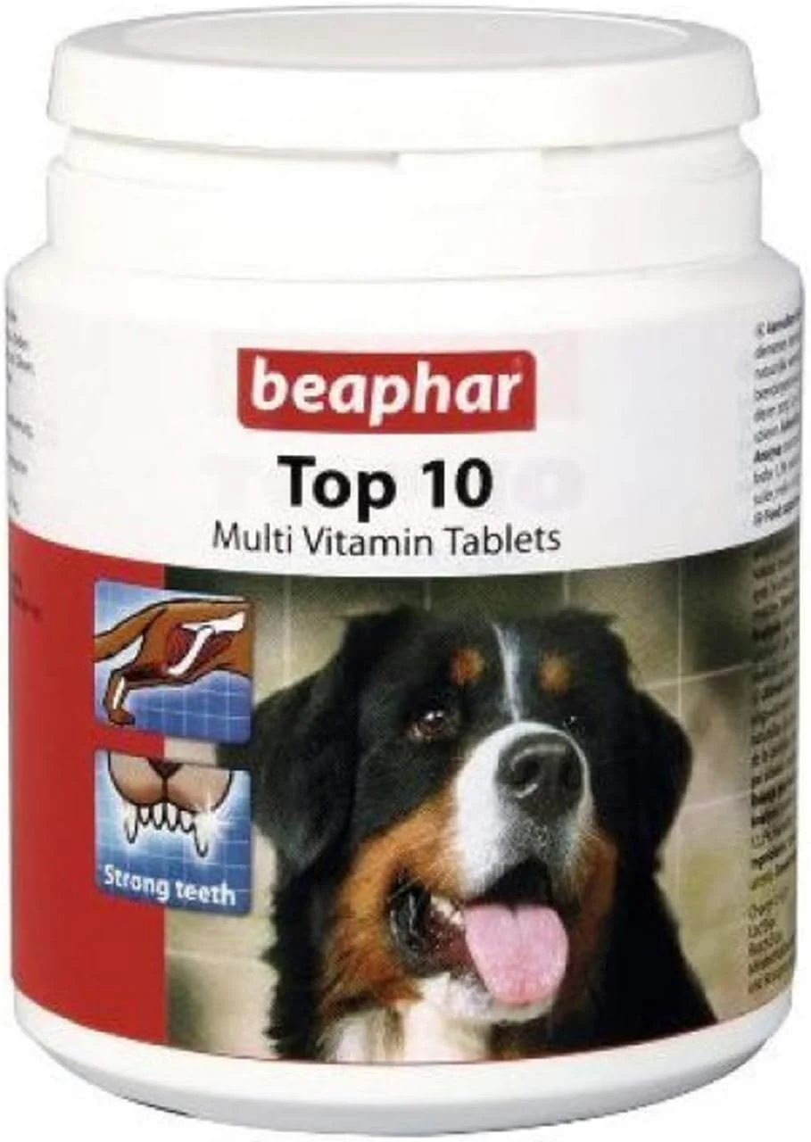 قرص مولتی ویتامین سگ Beaphar Top 10 - تعداد 180 عدد