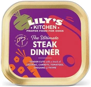 غذای مرطوب سگ لیلیز کیچن، شام استیک نهایی، 150 گرم